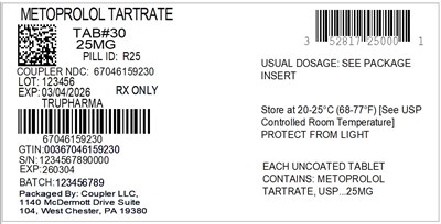 52817-250-00 METOPROLOL TARTRATE 25MG_67046-1592-30.jpg Label - 52817 250 00 METOPROLOL TARTRATE 25MG 67046 1592 30